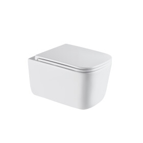 INVENA - WC misa závesná, Malaga štvorcová, s doskou soft-close CE-96-001-L