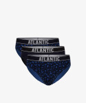 Klasické pánské slipy ATLANTIC 3Pack černé/tmavě modré