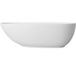 CERANO - Vaňa z liateho mramoru Aura - voľne stojaca - biela matná - 180x90x58 CER-VELA1050W