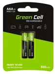 Green Cell Nabíjacie batérie AAA HR03 / Batéria / NiMH / 1,2 V / 800mAh / 2 ks (GR08)