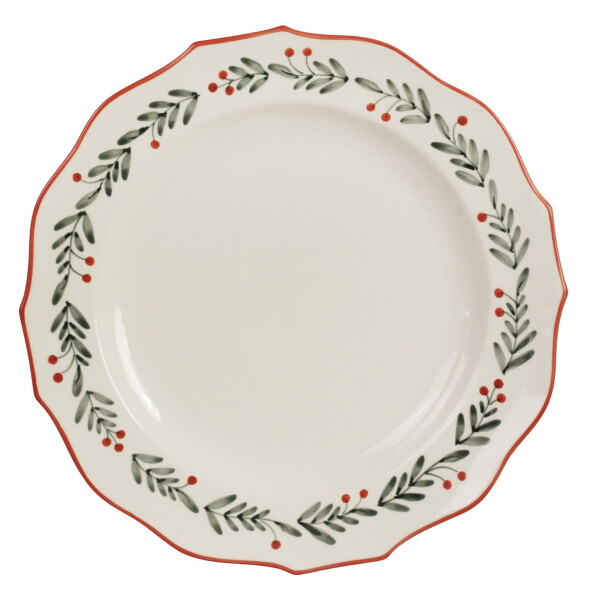 Strömshaga Keramický tanier Esther Lingonberry Ø 28,5 cm