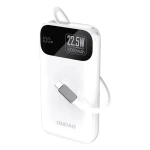 Dudao K31 10000mAh biela / Powerbanka / so vstavaným káblom / 22.5W (195941)