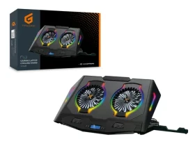 Conceptronic THYIA02B ERGO / Chladiaca podložka pod notebook / pre 17" notebook / gombíkové ovládanie / USB (THYIA02B)