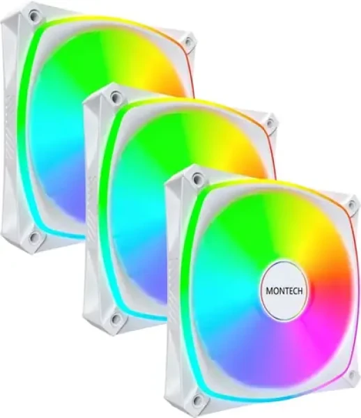 Montech AX120 PRO 3ks / Ventilátor / 120 mm (AX120 PRO (W) 3 in 1)