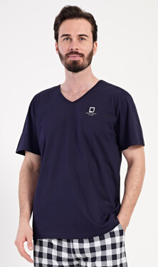 Pánske pyžamové šortky Alfréd tmavě modrá 2XL