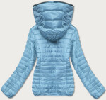 Modrá dámská bunda s kapucí model 16143341 - LHD Barva: odcienie niebieskiego, Velikost: S (36)