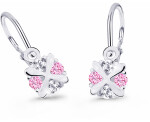 Cutie Jewellery Nežné detské náušnice bieleho zlata C2753-10-X-2