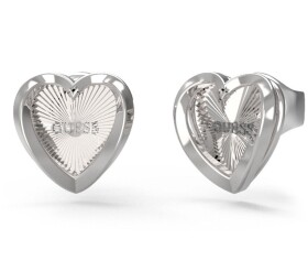 Guess Krásne oceľové náušnice Srdiečka Mon Amour JUBE04612JWRHT/U