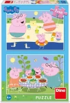 Dino Puzzle Prasiatko Peppa: Na dovolenke