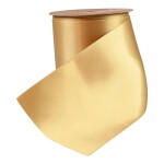 Det Gamle Apotek Široká saténová stuha Gold 5 m