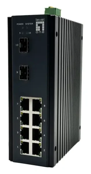LevelOne IGU-1071 / Priemyselný switch / 8x GE / 2x SFP / Managed L2+ / IP40 (IGU-1071)
