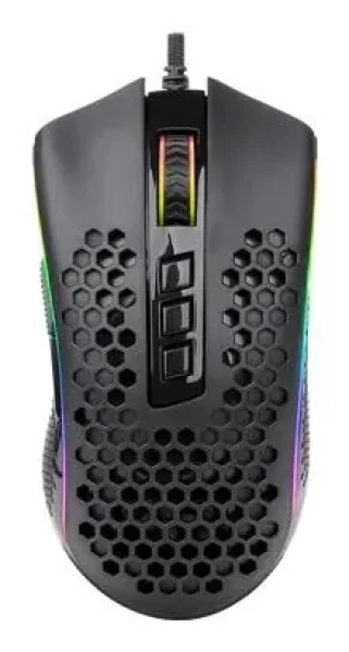 Redragon M808 Storm čierna / Herná myš / optická / 12400 DPI / 7 tlačidiel / USB (M808-RGB)