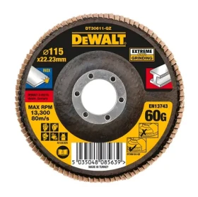 DeWalt / Lamelový brúsny kotúč P60 / 115 × 22,2 mm (DT30611)