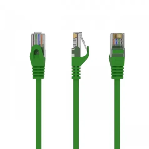 Patch kábel UTP Cat6 0,25 m zelený / Sieťový kábel / RJ45-RJ45 (PP6U-0.25M/G)