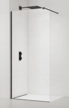 Sprchová zástena Walk-in 130 cm SAT PVD Gun metal SATBWI130PRGM SATBWI130PRGM