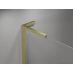 MEXEN/S - Mist-H L Duo sprchovací kút dvere krídlové 105 x 90, transparent, zlato kartáčovaná 8A5L-105L-090P-55-00