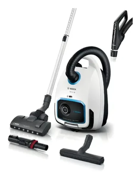 BOSCH Serie 6 ProSilence BGB6SIL0L biela / Vreckový vysávač / 700W / 66 dB / 4 L / HEPA filter (BGB6SIL0L)