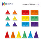Connetix Connetix Tiles - Magnetická Stavebnica Dúhová Mini 24 ks