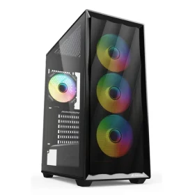 Sharkoon VK4 ARGB čierna / ATX / 2x USB-A 3.0 / 4X 120mm RGB / bez zdroja / priehľadná bočnica (4044951044115)