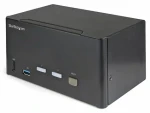 StarTech 2- Port Triple Monitor / KVM prepínač / DisplayPort 1.2 / 4K 60Hz / USB 3.0 Hub 5Gbps (SV231TDPU34K)