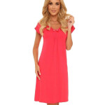 Dámska nočná košeľa Visa 870 Red - De Lafense XL červená