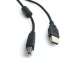 Gembird USB 2.0 kábel AB 4.5 m čierna (CCF-USB2-AMBM-15)