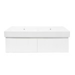 Kúpeľňová skrinka s umývadlom SAT Evolution 118x30x44, 8 cm biela mat SATEVO120WMU2 SATEVO120WMU2