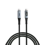 Verbatim Sync Charge čierna / Kábel USB-C / 100 W / 120 cm / LED displej