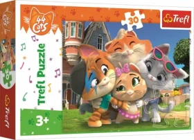 Trefl - Puzzle - 44 mačiek: Priateľstvo