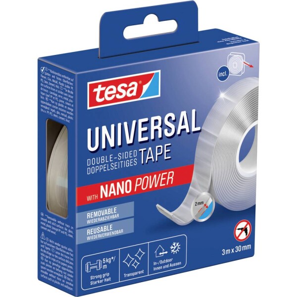 Tesa Nano Tape 55810-00000-00 obojstranná lepiaca páska priehľadná (d x š) 3 m x 30 mm 1 ks; 55810-00000-00