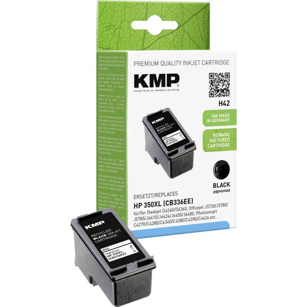 KMP KMP H42 ink cartridge black comp. w. HP CB336EE No. 350 XL - 1706,4350