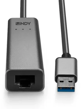 Lindy USB-A na 2.5G Ethernet adaptér / Sieťový adaptér / USB-A (M) / RJ-45 (F) / 2.5 Gbit / s / RTL8156B (43313)