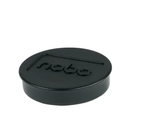 NOBO Magnety 38 mm čierne, 4 ks / Okrúhle / nosnosť 10 listov A4 (1901630)