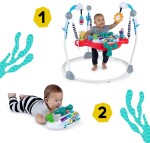 BABY EINSTEIN Skákadlo/aktívne centrum 2v1 Ocean Explorers Airplane Adventure™ 6m+ do 12 kg