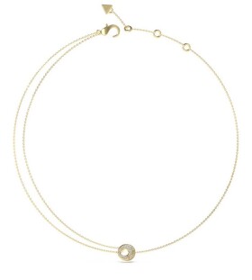 Guess Elegantný pozlátený náhrdelník Blooming Summer JUBN05223JWYGT/U
