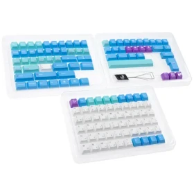 Ducky x MK Frozen Flama Keycap Set / PBT / US Layout / modrá / 108 kláves (DCA133-TWLLACHPT1)