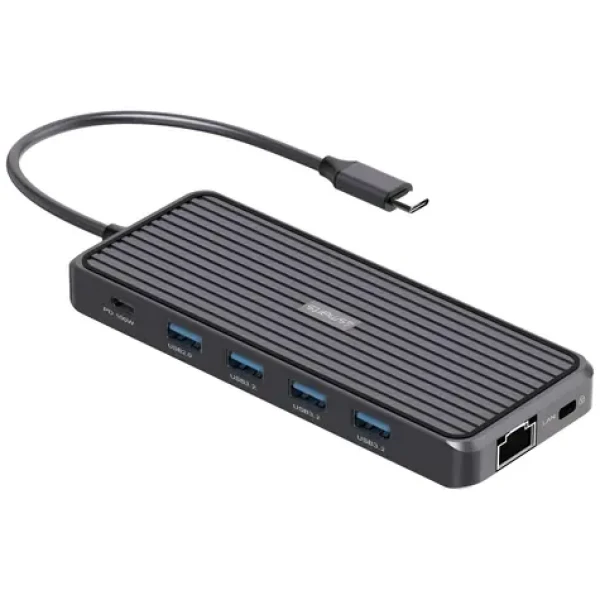 4smarts SmartDock 11v1 / Dokovacia stanica / USB-C PD 100W / 4X USB-A / HDMI / 2x DP / RJ45 (4SM000075)