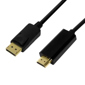 LogiLink DisplayPort - HDMI čierna / Kábel / DP 1.2 - HDMI 1.4 / 4K 30Hz / 5 m (CV0129)