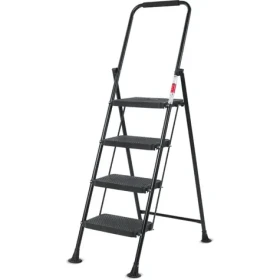 Lamart Eurostep Schodíky 4 stupne 150kg čierna / oceľ (8590669373550)