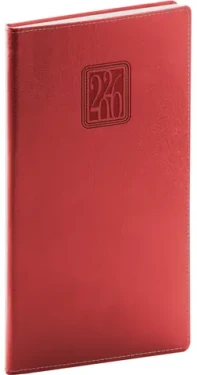 NOTIQUE Vreckový diár Panama 2026 červený / 9 x 15.5 cm (PGD-KAPPA-6335)