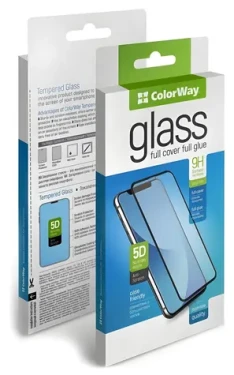 Colorway Glass 9H FC iPhone 16 Pro Max čierna / Ochranné sklo / Tvrdené sklo / Full Cover (CW-GSFGAI16PM-BK)