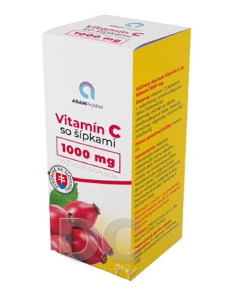 ADAMPharm Vitamín C 1000 mg so šípkami 60 kapsúl