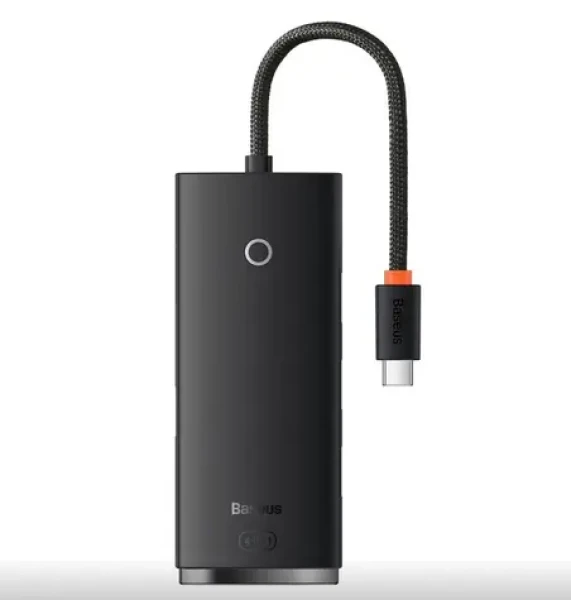 Baseus WKQX030301 Lite Series Hub 0.25 m čierna / USB rozbočovač / 4X USB 3.0 (WKQX030301)