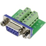 TRU COMPONENTS DSUB09F-10TB-2 1229331 D-SUB zásuvka 90 ° Pólov: 9 skrutkovací 1 ks; 1229331