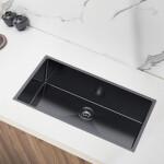 VELAZO Jednodrezový oceľový drez, veľký, PVD grafit - 74 x 44 cm Velazo VELAZ7444B