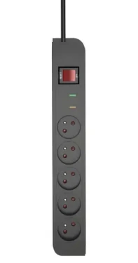 TB Touch Energy prepäťová ochrana 1,5 m / Predlžovací kábel / 5 zásuviek / Vypínač napájania / 2300 W (ALTBXPA05FR150B)