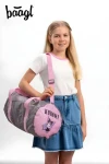 BAAGL Hoop Kuromi Grey / Skladacia športová taška / 22 l / 170 g / vodeodolná / GRS
