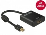 Delock adaptér mini Displayport 1.2 samec lt;-gt; HDMI samica 4K aktívny / čierny (62611)