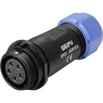 Weipu SP2111 / S 5C II guľatý faston, 1 ks; SP2111 / S 5C II