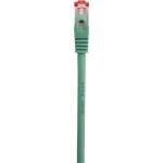 Renkforce RF-5503262 RJ45 sieťové káble, prepojovacie káble CAT 6 S/FTP 10.00 m zelená s ochranou, pozlátené kontakty, samozhášavý 1 ks; RF-5503262